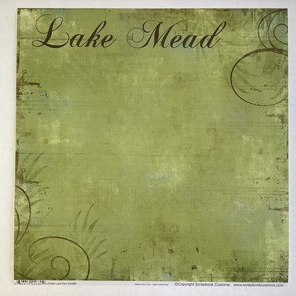 LAKE MEAD KIT 12&quot;X12&quot; Travel Scrapbook Paper With Laser Title