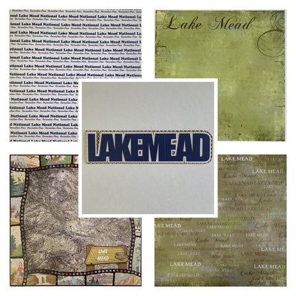 LAKE MEAD KIT 12&quot;X12&quot; Travel Scrapbook Paper With Laser Title