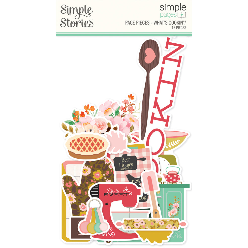 Simple Stories WHAT’S COOKIN’ Page Pieces 16pc