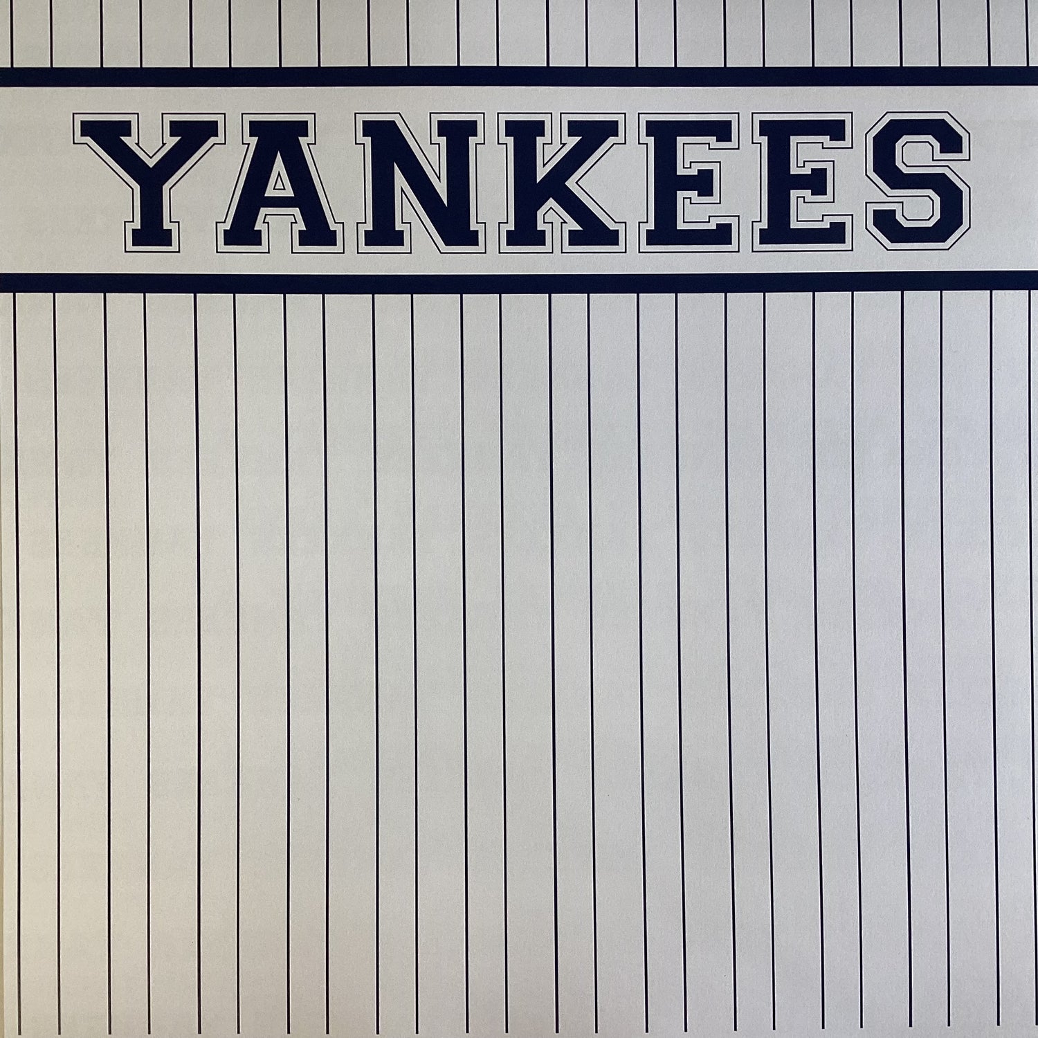 Scrapbooksrus YANKEES BASEBALL 12&quot;X12&quot; Scrapbook Paper Kit 12 Sheets