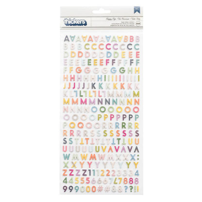 Thickers HAPPY LIFE Foam Letter Stickers 494pc