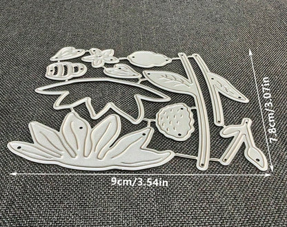 Craft Cutting FLOWERS &amp; BEES Metal Dies 11pc