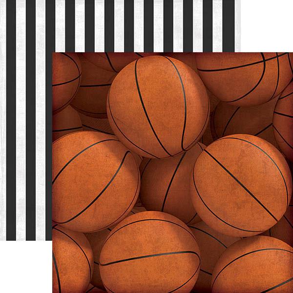 Paper House ALL STAR BASKETBALL 12"X12" Scrapbook Paper