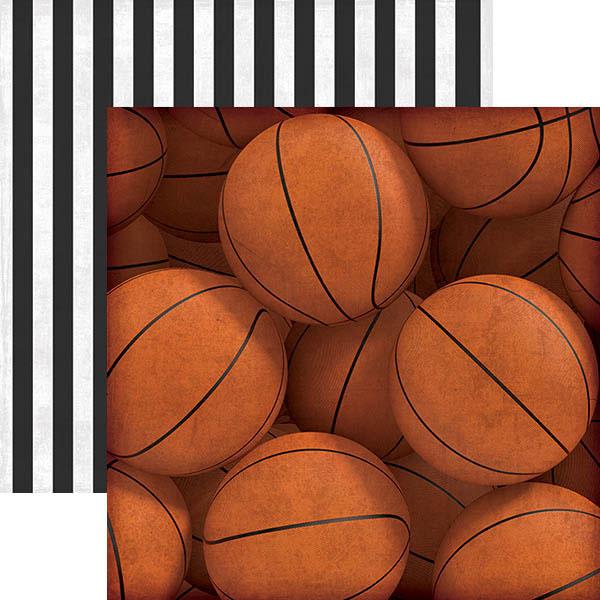 Paper House ALL STAR BASKETBALL 12&quot;X12&quot; Scrapbook Paper