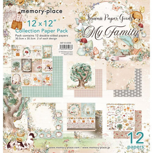 Memory Place Kawaii Paper Goods My Family 12x12 Collection Pack