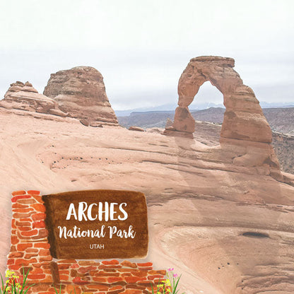 Scrapbooksrus ARCHES KIT Papers and Stickers 5pc National Park Utah