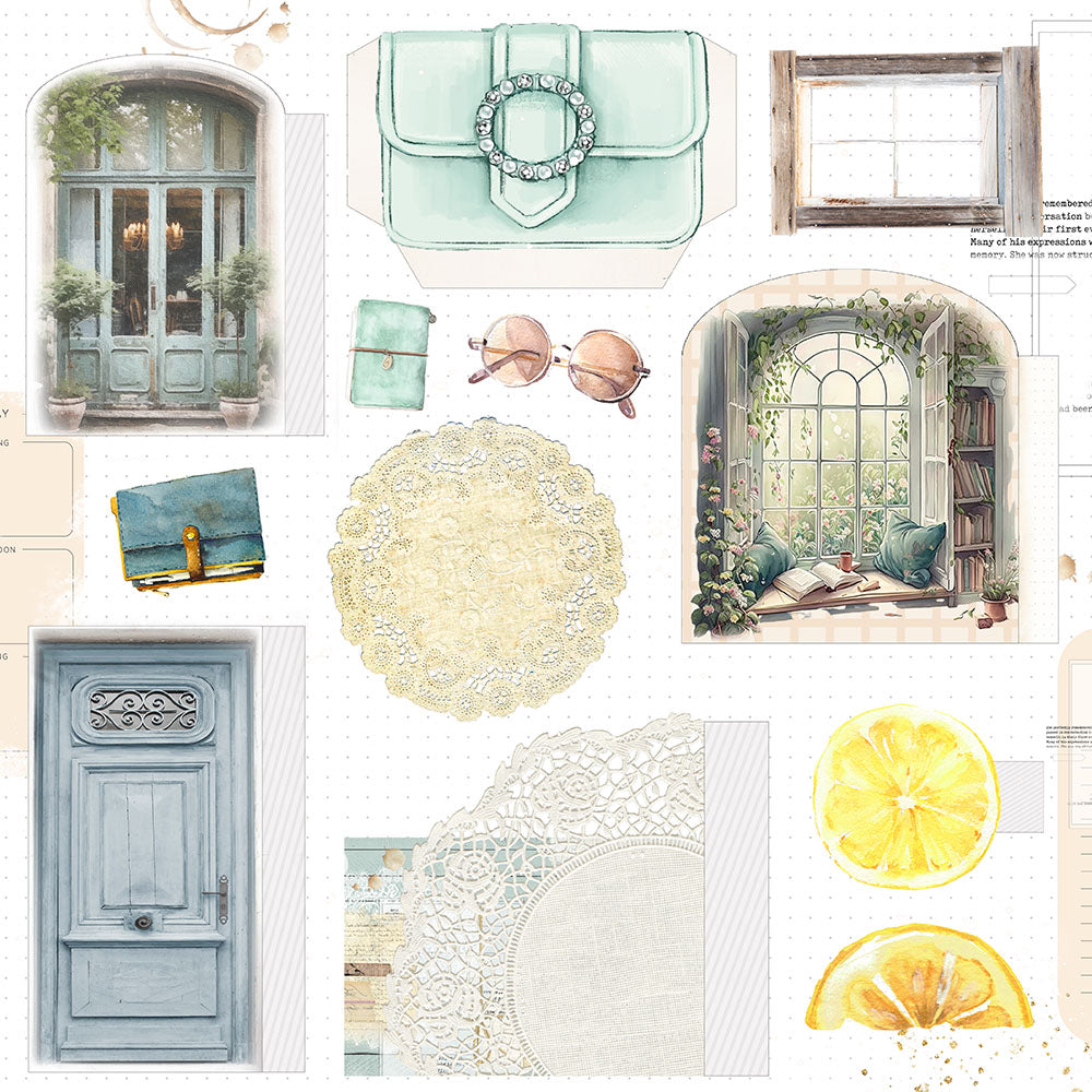 Asuka Studio Good Life Shine UNSTOPPABLE 12X12 Scrapbook Paper