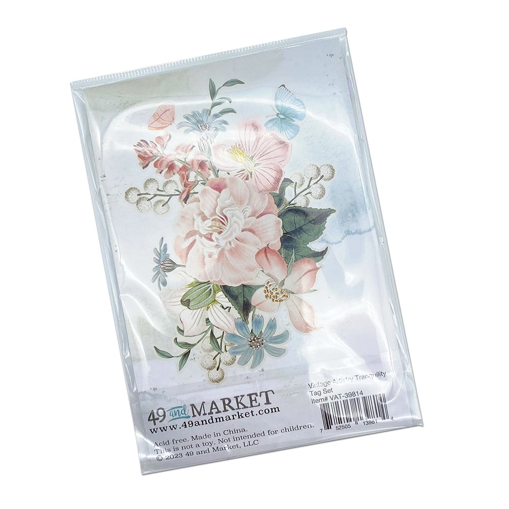 49 and Market Vintage Artistry TRANQUILITY TAG SET