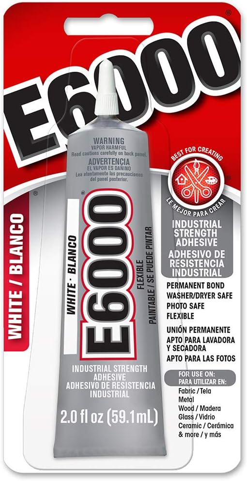 Eclectic E6000 WHITE Industrial Strength Adhesive 2oz