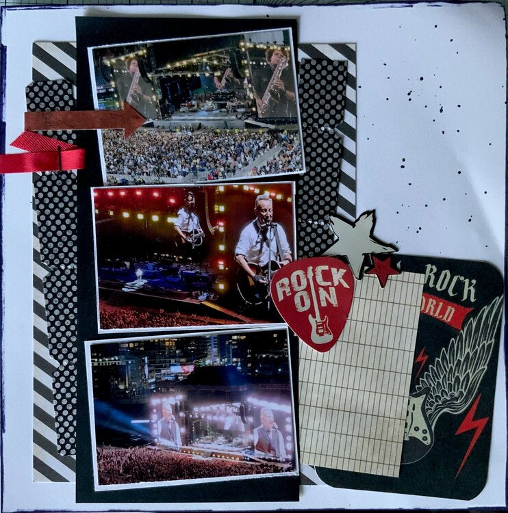 Reminisce ROCKSTAR 12&quot;X12&quot; Scrapbook Kit 9pc