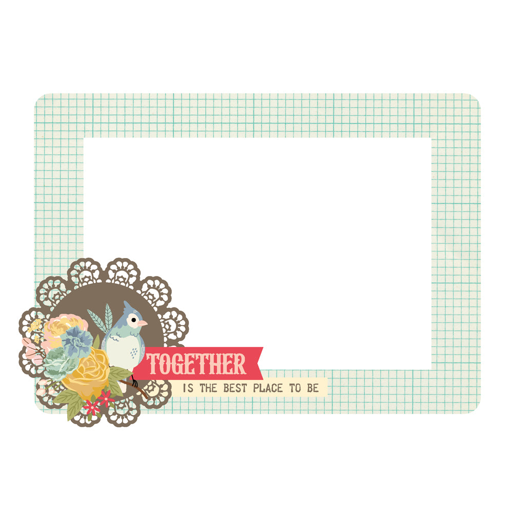 Simple Stories FRONT PORCH Chipboard Frames 6pc