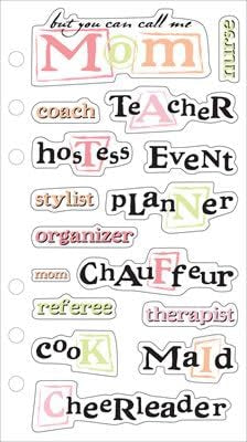 Ek Success Phrase Cafe CALL ME MOM Classic Stickers 16pc