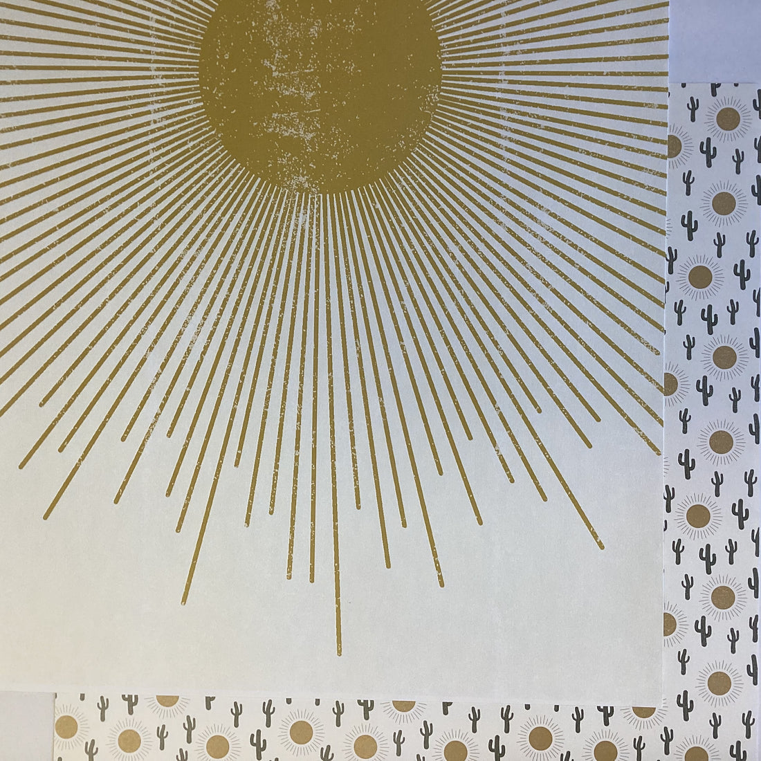 Arizona SUN And CACTUS 12"X12" Scrapbook Paper