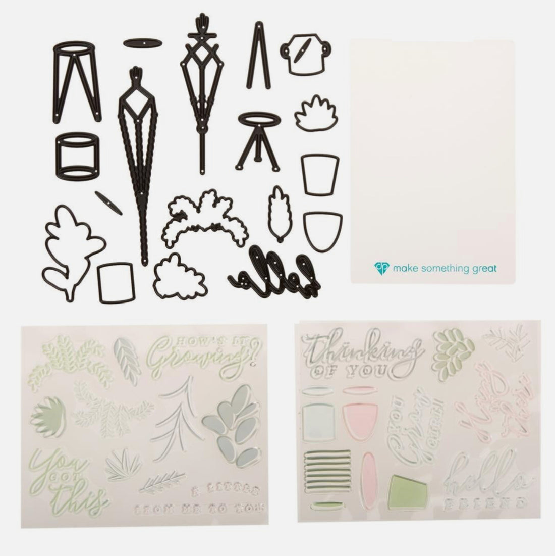 Diamond Press YOU GROW GIRL Stamp &amp; Die Set