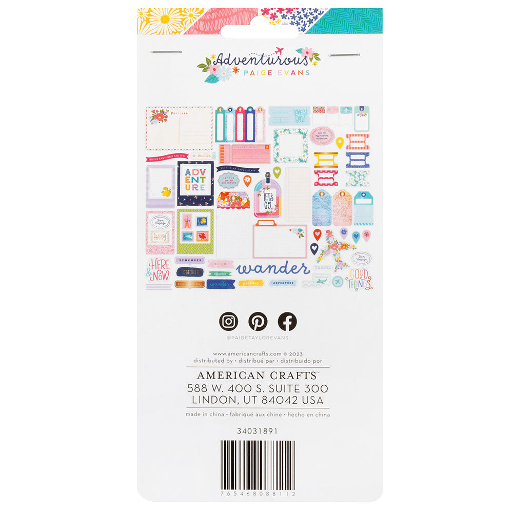 Paige Evans ADVENTUROUS Ephemera 63pc
