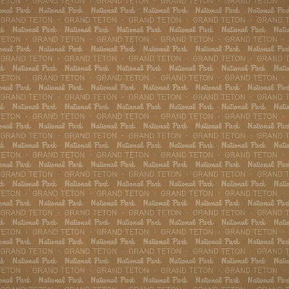 Scrapbook Customs NATIONAL PARK MAP AND WORDS 12&quot;X12&quot; Scrapbook Paper