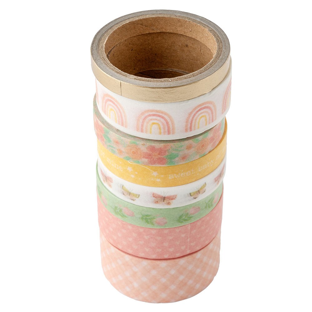 American Crafts HELLO LITTLE GIRL Washi Tape 8 Rolls