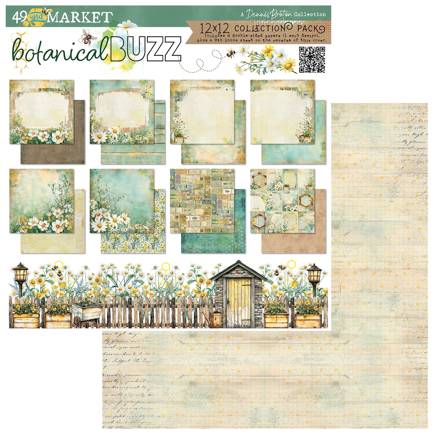 49 and Market BOTANICAL BUZZ 12X12 Collection Pack