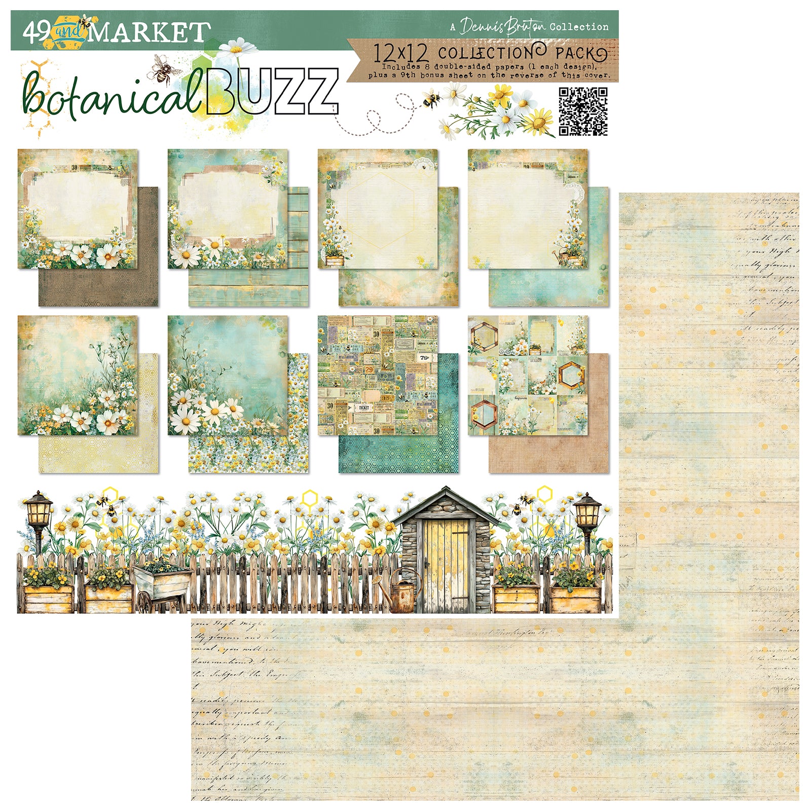49 and Market BOTANICAL BUZZ 12X12 Collection Pack