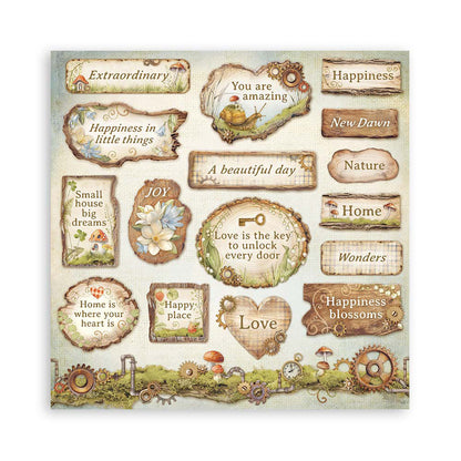 Stamperia HIDDEN GROVE MAXI PAD 12&quot;X12&quot; Scrapbook Paper Pack