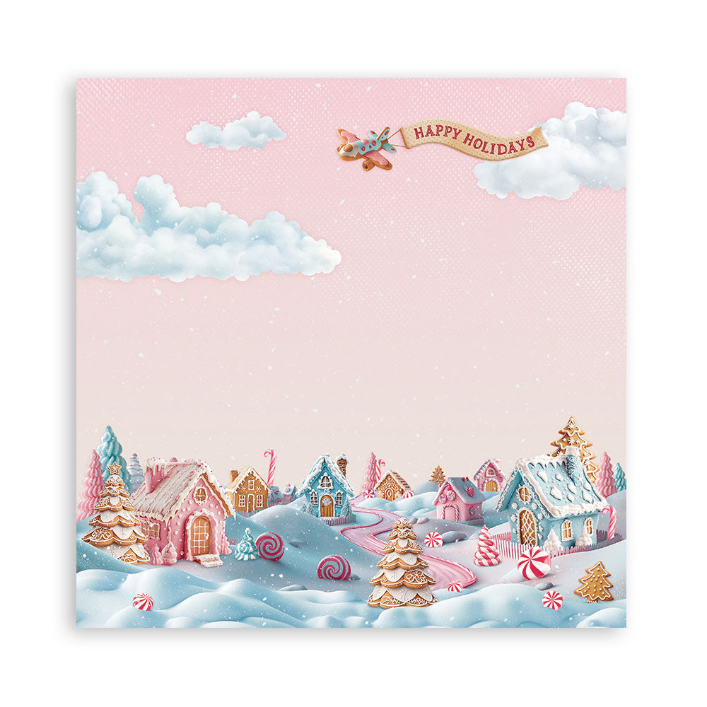 Stamperia Candy Christmas MAXI PAD 12&quot;X12&quot; Scrapbook Paper Pack