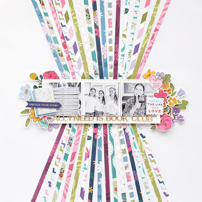 Pinkfresh Paige Evans LOVELY LANE Floral Ephemera 38pc