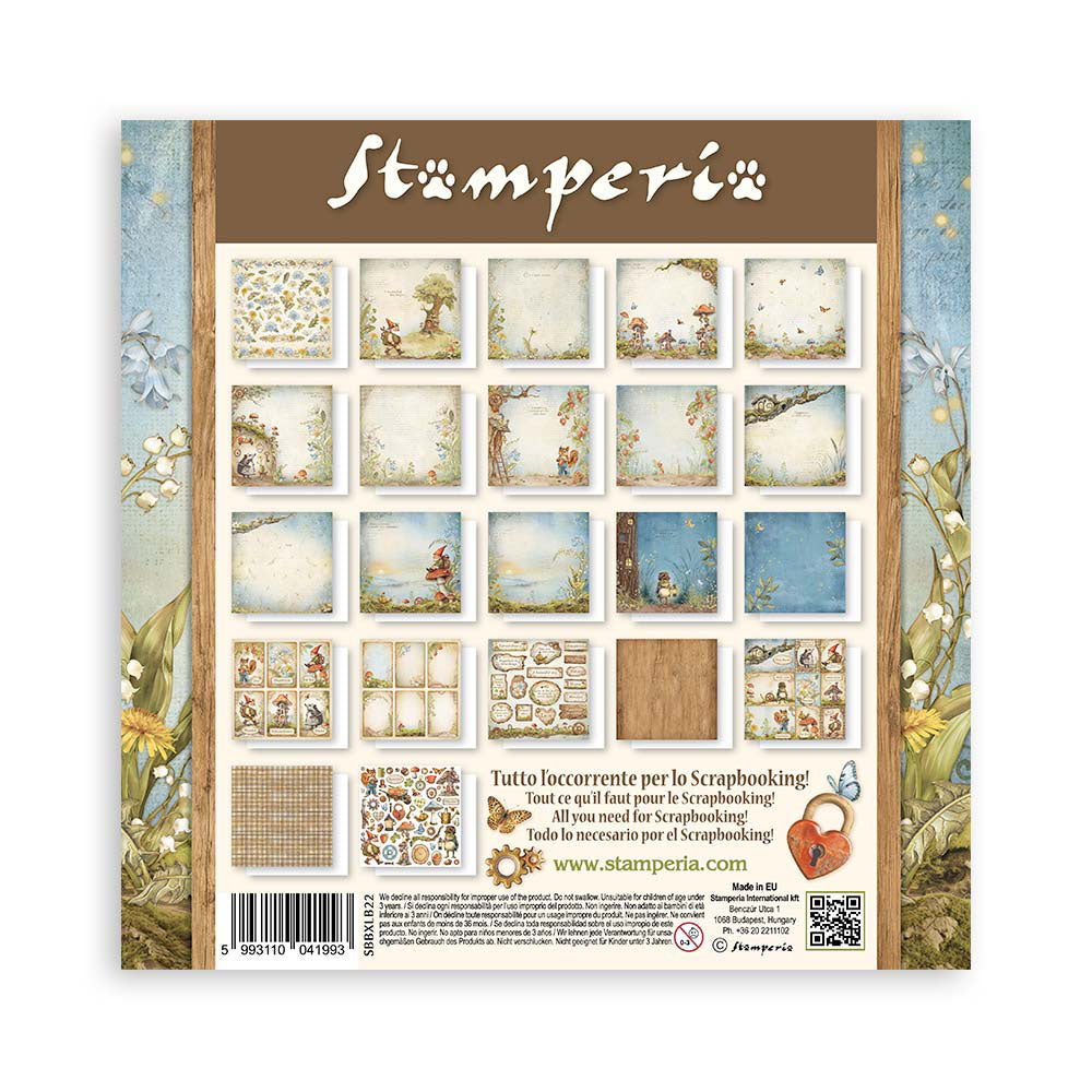 Stamperia HIDDEN GROVE MAXI PAD 12&quot;X12&quot; Scrapbook Paper Pack