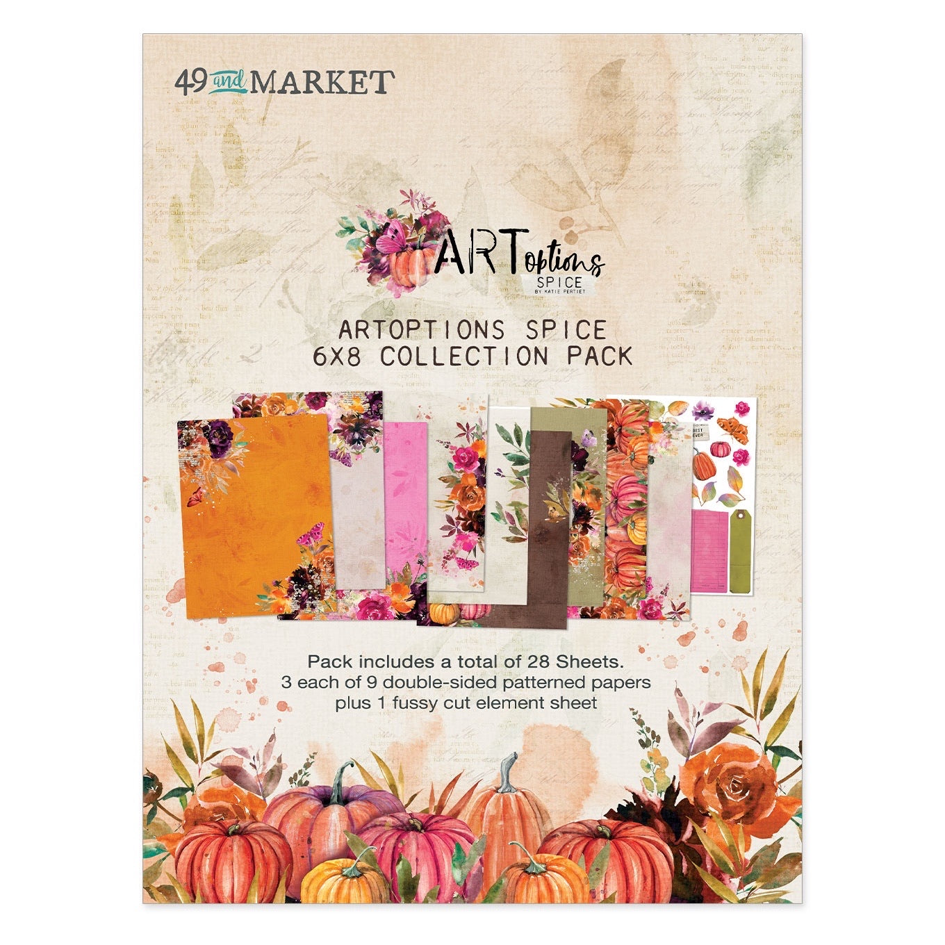 49 and Market ARTOPTIONS SPICE 6”X8” Collection Paper Pack