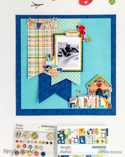 Simple Stories FUR BABY DOG 12&quot;X12&quot; Cardstock Stickers