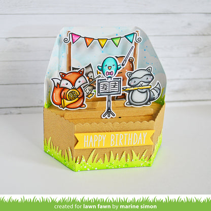 Lawn Fawn PLATFORM POP-UP Box Card Custom Craft Die 13 pc