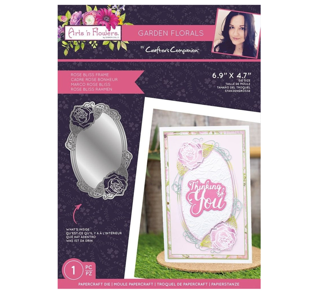 Crafter’s Companion Garden Florals ROSE BLISS FRAME Die 1pc