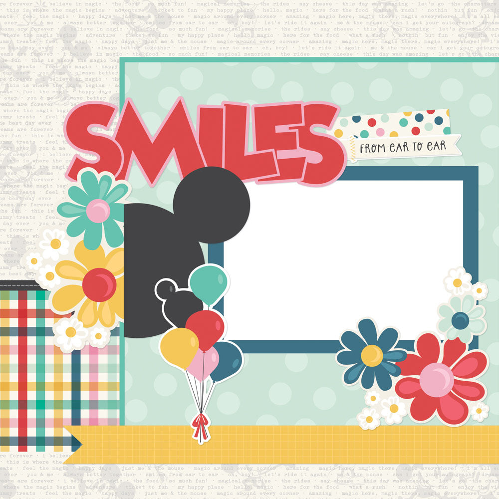 Simple Stories Simple Pages SAY CHEESE HAPPIEST PLACE Page Kit