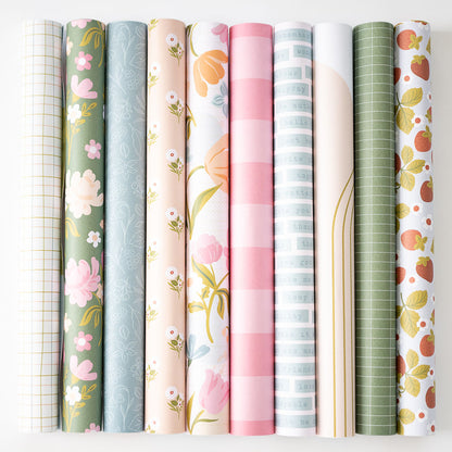 Pinkfresh Studio LOVELY BLOOMS 12x12 Scrapbook Paper Pack