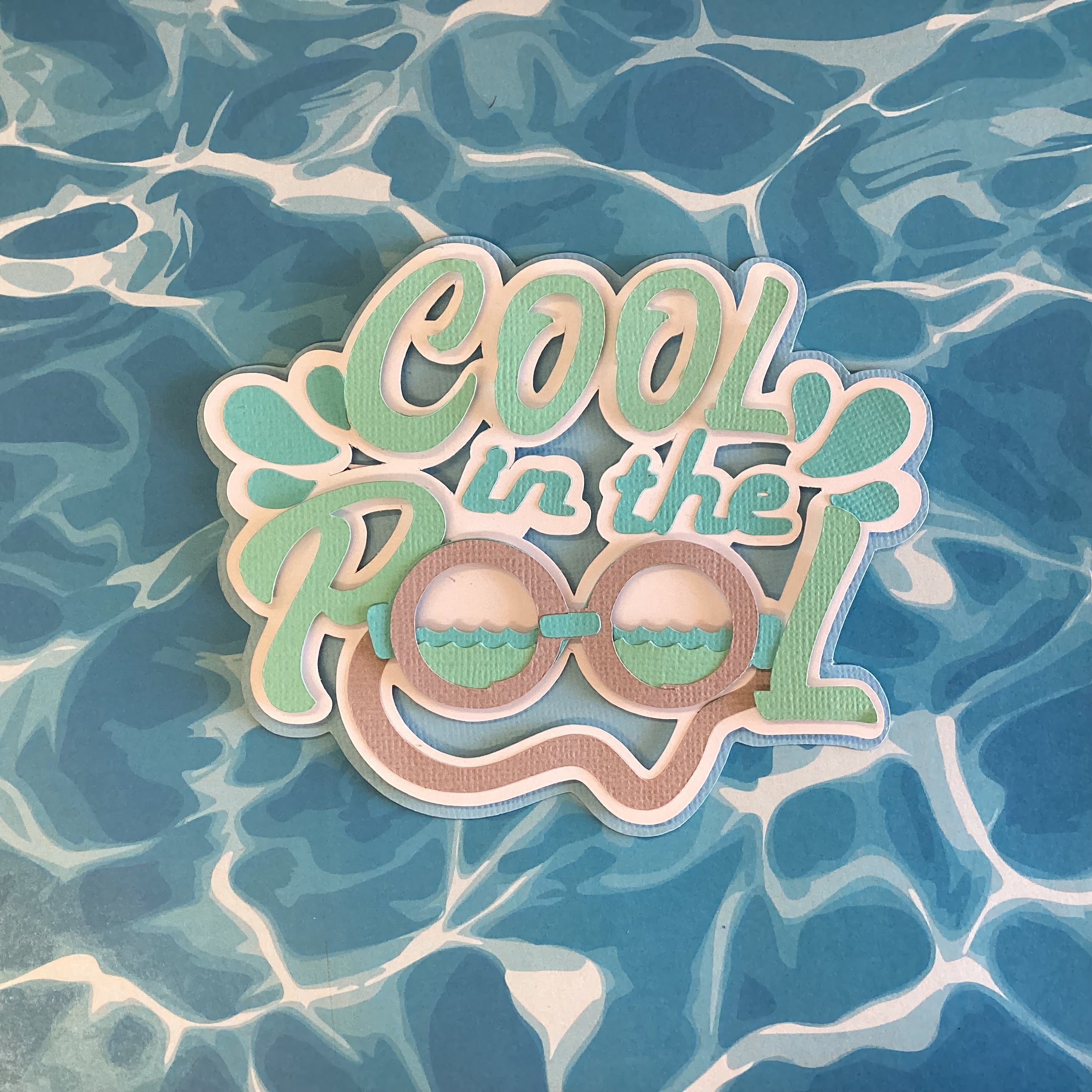 Summer COOL IN THE POOL Die Cuts