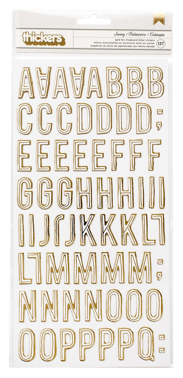 Thickers Crate Paper Maggie Holmes CAROUSEL Foil Letter Stickers