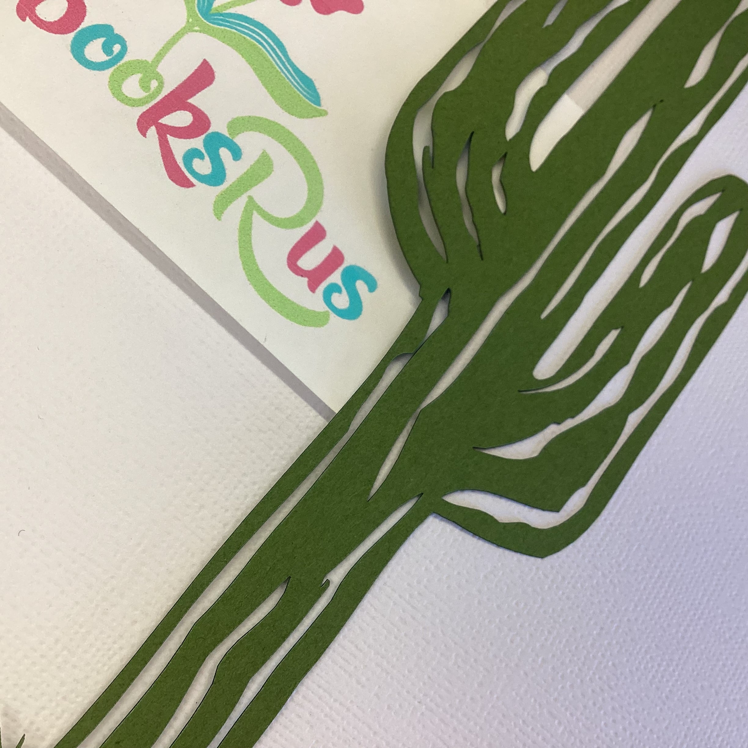 Laser Cut SAGUARO CACTUS Green Desert Diecut