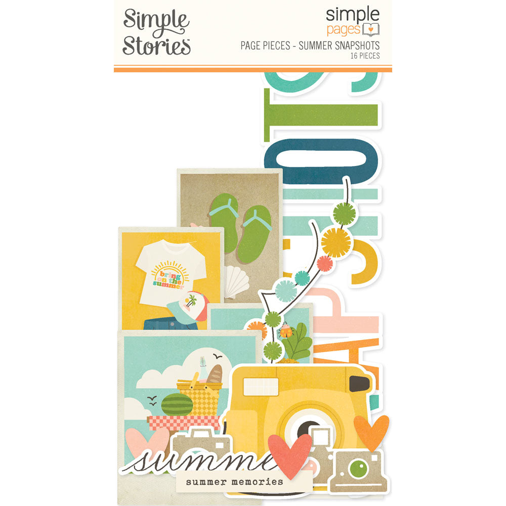 Simple Stories Simple Pages SUMMER SNAPSHOTS Page Pieces