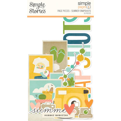 Simple Stories Simple Pages SUMMER SNAPSHOTS Page Pieces