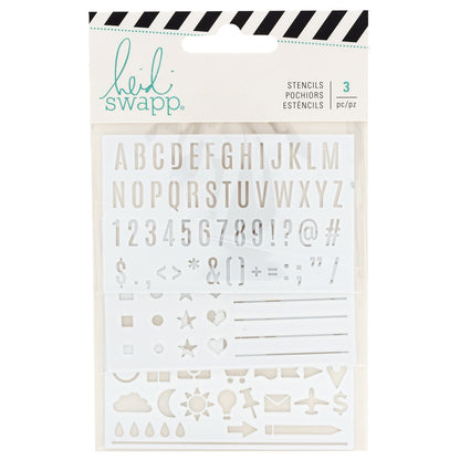 Heidi Swapp COLOR FRESH Planner Stencils 3pc