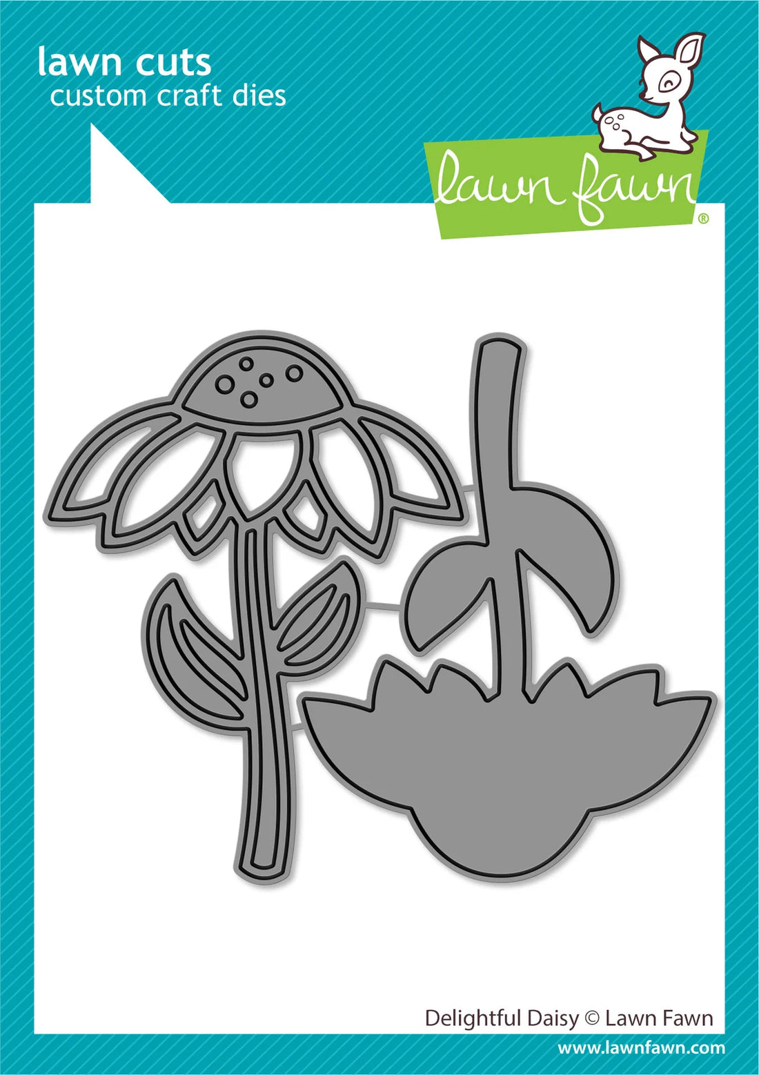 Lawn Cuts DELIGHTFUL DAISY Custom Craft Dies 2pc
