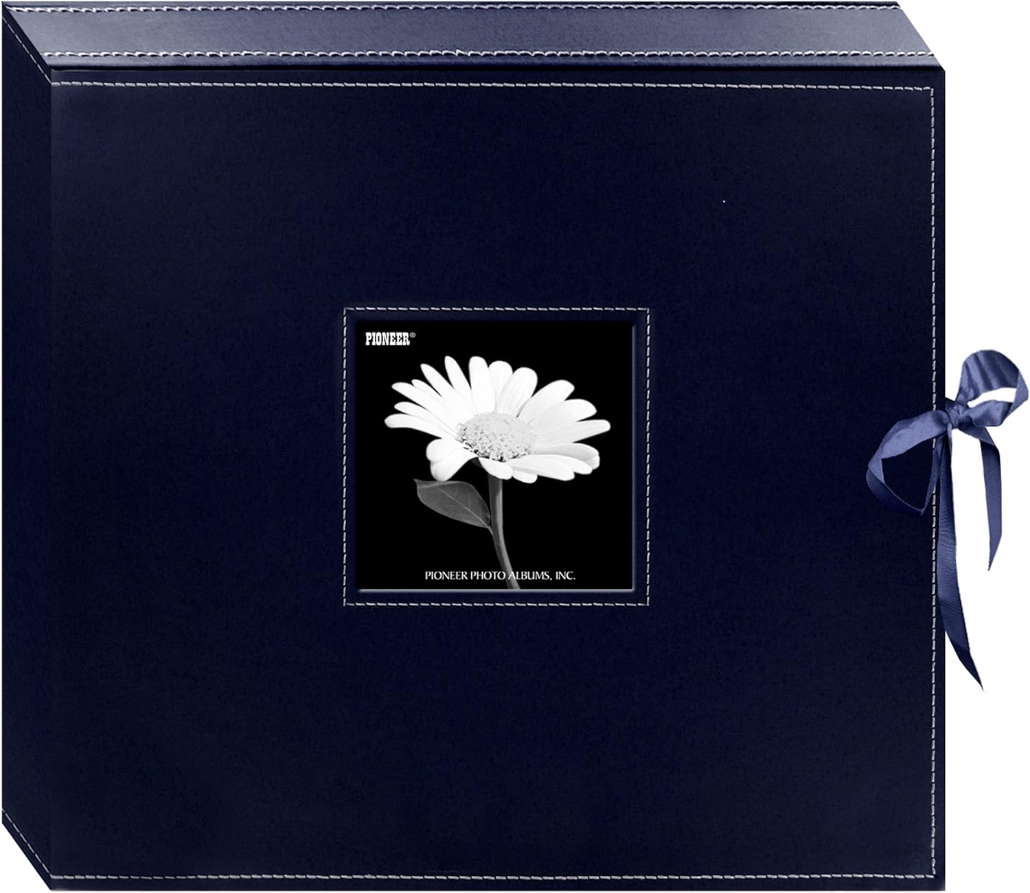 Pioneer Sewn SCRAPBOOK BOX NAVY BLUE 12&quot;X12&quot; Memory Scrapbook Album
