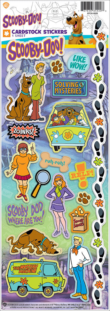 Paper House SCOOBY-DOO! Cardstock Stickers 20pc