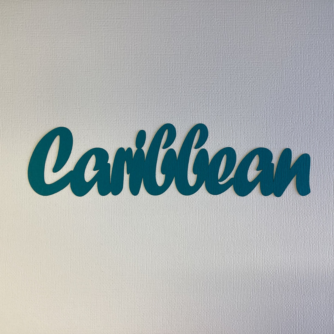 CARIBBEAN Title Laser Die Cut