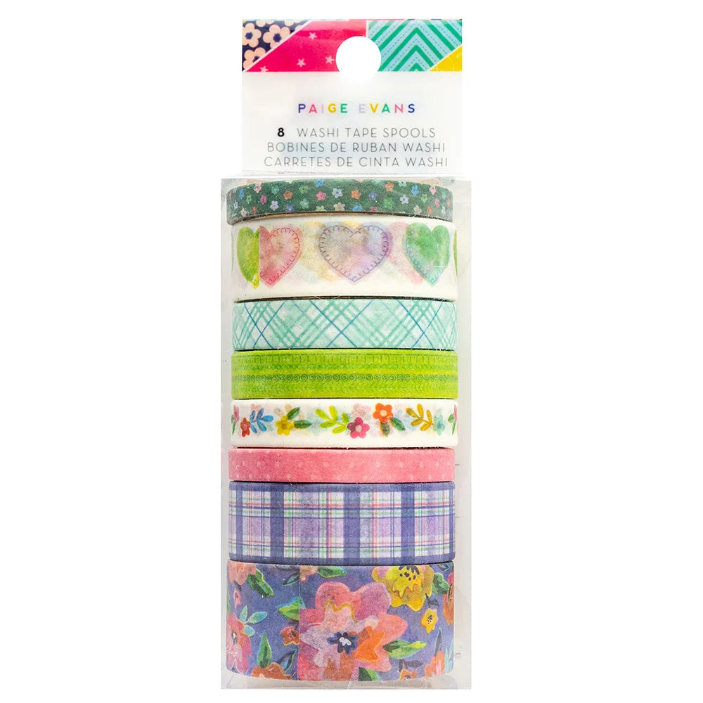 Paige Evans BLOOMING WILD Washi Tape 8 Rolls