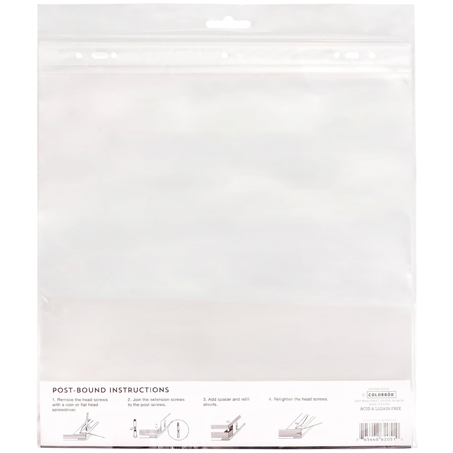 Colorbok 12"X12" PAGE PROTECTORS Universal Size 10pc