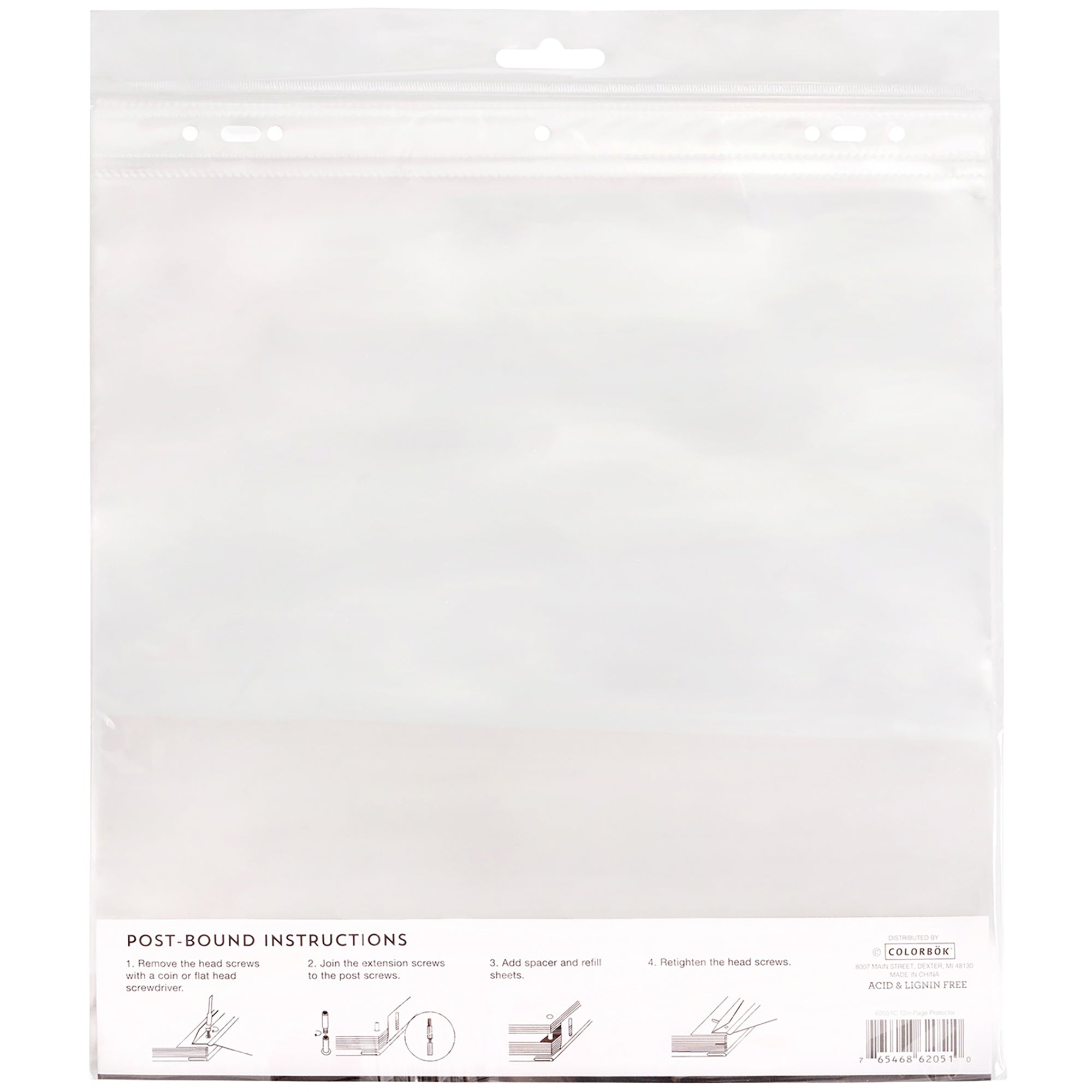 Colorbok 12"X12" PAGE PROTECTORS Universal Size 10pc