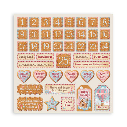 Stamperia Candy Christmas MAXI PAD 12&quot;X12&quot; Scrapbook Paper Pack