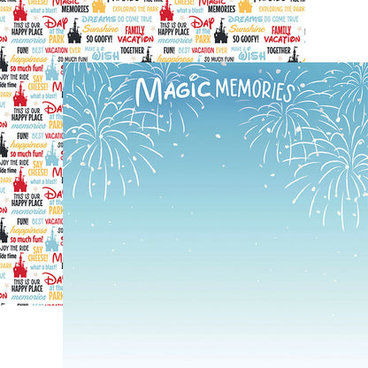 Paper House MAGIC MEMORIES 12X12 Scrapbook Sheet