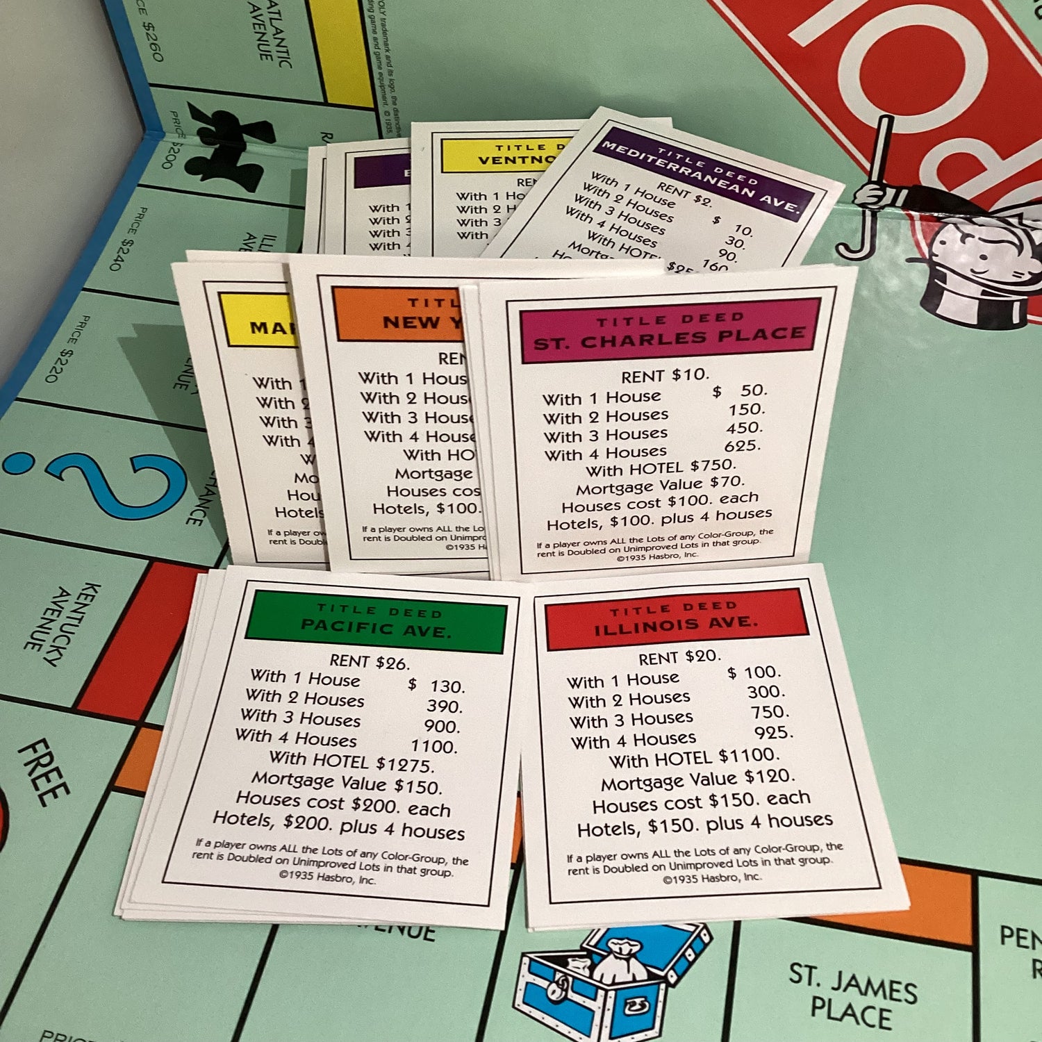 Monopoly Junk Journaling Embellishment PROPERTY Game Pieces Playing Cards