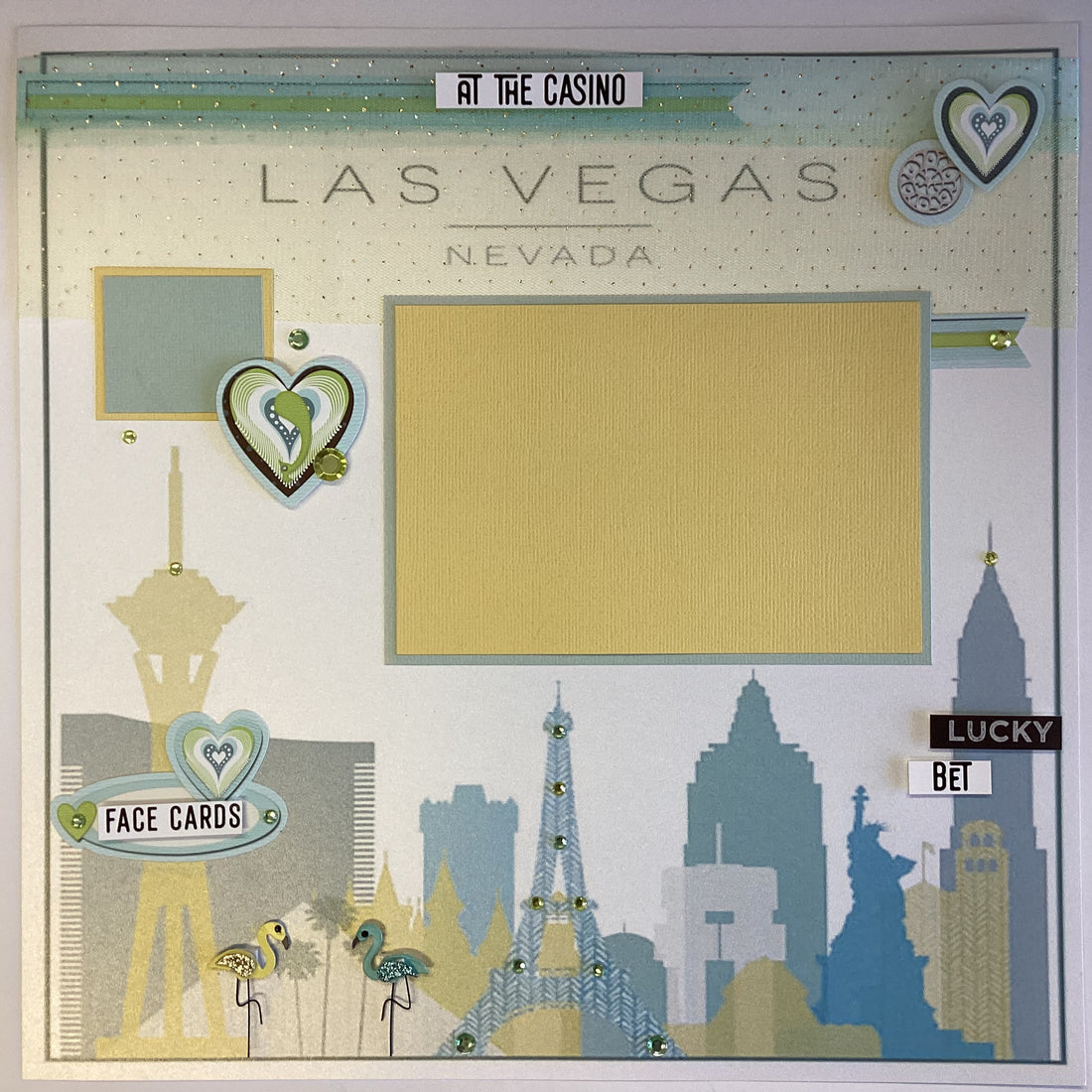 Scrapbooksrus AT THE CASINO LAS VEGAS 12&quot;X12&quot; Scrapbook Page Kit